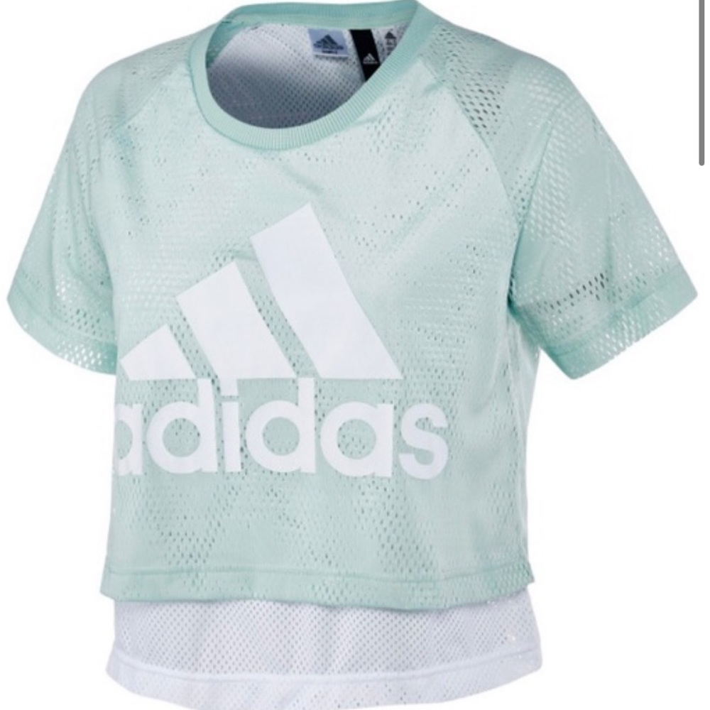 Adidas mesh crop top
